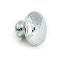 From The Anvil - Polished Chrome Hammered Cabinet Knob - Large - 51288 - Choice Handles
