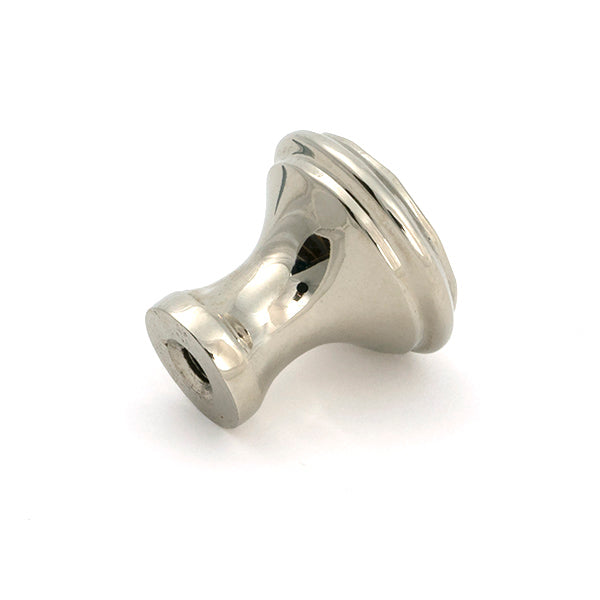From The Anvil - Polished Nickel Hammered Cabinet Knob - Small - 51289 - Choice Handles
