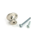 From The Anvil - Polished Nickel Hammered Cabinet Knob - Medium - 51290 - Choice Handles