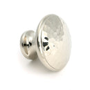 From The Anvil - Polished Nickel Hammered Cabinet Knob - Large - 51291 - Choice Handles