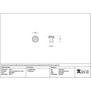 From The Anvil - Aged Bronze Hammered Cabinet Knob - Small - 51292 - Choice Handles