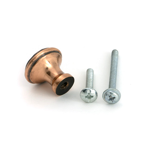 From The Anvil - Polished Bronze Hammered Cabinet Knob - Small - 51295 - Choice Handles