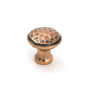 From The Anvil - Polished Bronze Hammered Cabinet Knob - Small - 51295 - Choice Handles