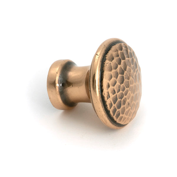 From The Anvil - Polished Bronze Hammered Cabinet Knob - Medium - 51296 - Choice Handles