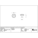 From The Anvil - Polished Bronze Hammered Cabinet Knob - Medium - 51296 - Choice Handles