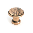 From The Anvil - Polished Bronze Hammered Cabinet Knob - Medium - 51296 - Choice Handles