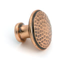 From The Anvil - Polished Bronze Hammered Cabinet Knob - Large - 51297 - Choice Handles