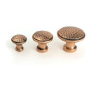 From The Anvil - Polished Bronze Hammered Cabinet Knob - Large - 51297 - Choice Handles