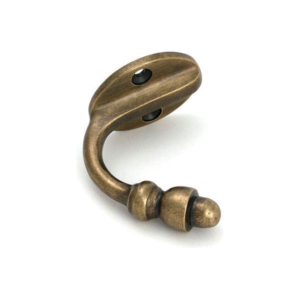 From The Anvil - Burnished Brass Coat Hook - 51301