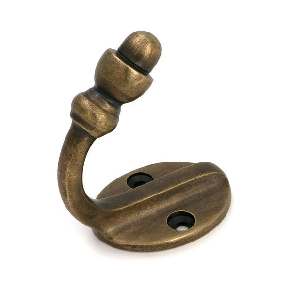 From The Anvil - Burnished Brass Coat Hook - 51301