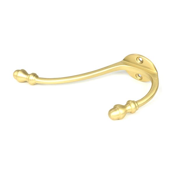 From The Anvil - Satin Brass Hat & Coat Hook - Satin Brass  - 51302 - Choice Handles