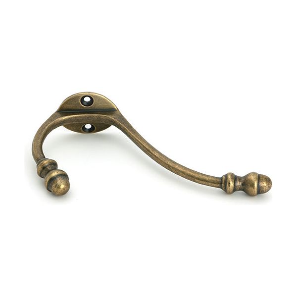 From The Anvil - Burnished Brass Hat & Coat Hook - 51303