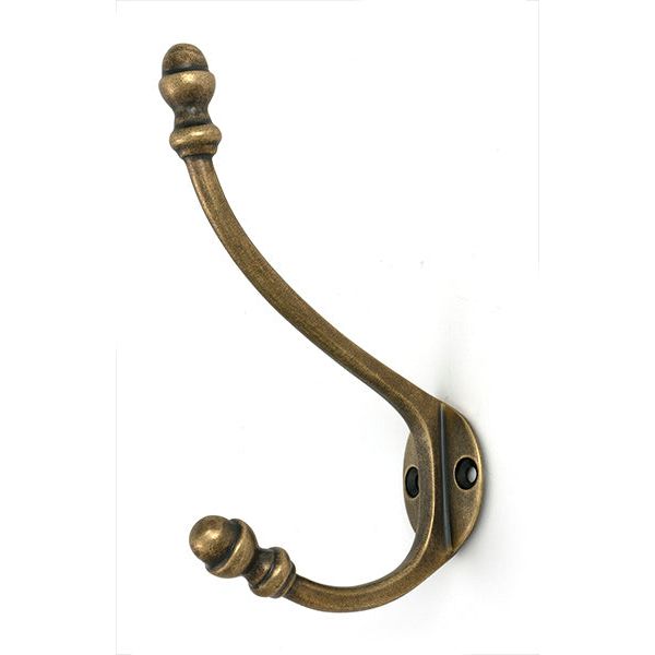From The Anvil - Burnished Brass Hat & Coat Hook - 51303