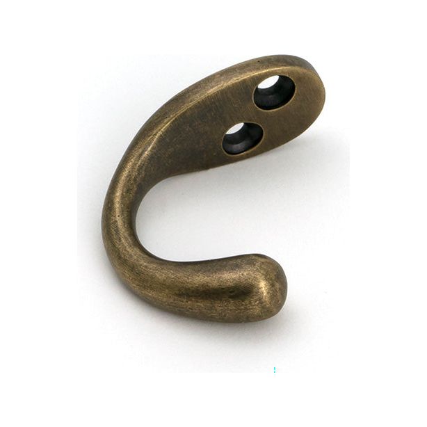 From The Anvil - Burnished Brass Celtic Single Robe Hook - 51307