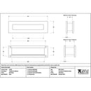 From The Anvil - Satin Brass Traditional Letterbox - Satin Brass  - 51308 - Choice Handles