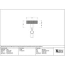 From The Anvil - Satin SS (304) Brompton T-Bar - Satin Satin Stainless Steel  - 51311 - Choice Handles