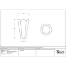 From The Anvil - Satin Marine SS (316) 30cm Flora Pot (Drainage holes) - Satin Marine SS (316)  - 51318 - Choice Handles