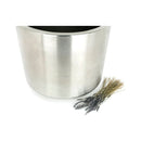 From The Anvil - Satin Marine SS (316) 28cm Newlyn Pot (Drainage holes) - Satin Marine SS (316)  - 51322 - Choice Handles