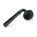 From The Anvil - Matt Black Newbury Lever on Rose Set (Plain) - Unsprung - Matt Black  - 51326 - Choice Handles