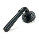 From The Anvil - Matt Black Newbury Lever on Rose Set (Art Deco) - Unsprung - Matt Black  - 51327 - Choice Handles