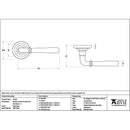 From The Anvil - Matt Black Newbury Lever on Rose Set (Beehive) - Unsprung - Matt Black  - 51328 - Choice Handles