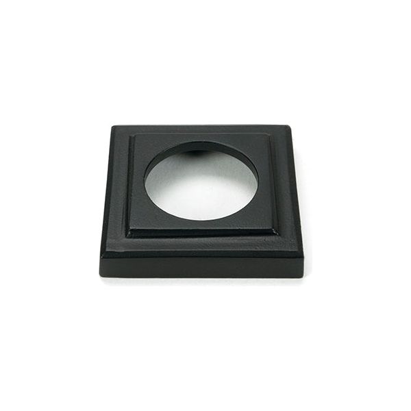 From The Anvil - Matt Black Newbury Lever on Rose Set (Square) - Unsprung - Matt Black  - 51329