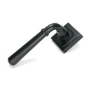 From The Anvil - Matt Black Newbury Lever on Rose Set (Square) - Unsprung - Matt Black  - 51329 - Choice Handles