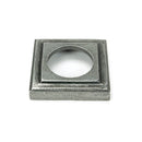 From The Anvil - Pewter Newbury Lever on Rose Set (Square) - Unsprung - Pewter Patina  - 51333 - Choice Handles