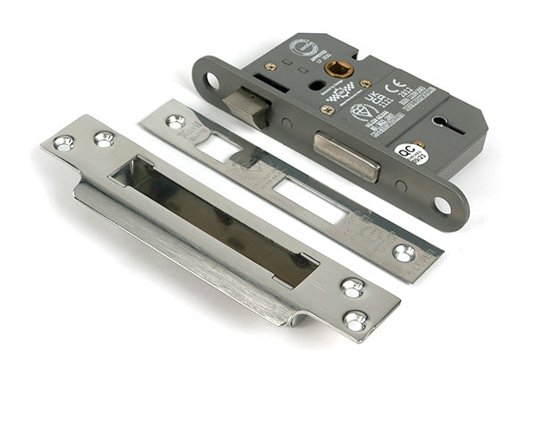From The Anvil - Polished SS 2½" 5 Lever BS Sash Lock - 51343