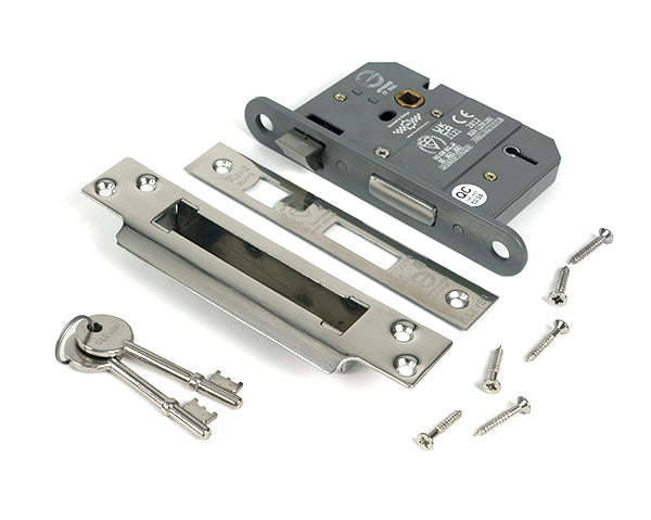 From The Anvil - Polished Chrome 3" 5 Lever BS Sash Lock - 51349