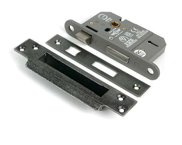 From The Anvil - Pewter 2½" 5 Lever BS Sash Lock Keyed Alike  - 51354