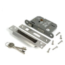 From The Anvil - Satin Chrome 3" 5 Lever BS Sash Lock Keyed Alike  - 51370 - Choice Handles