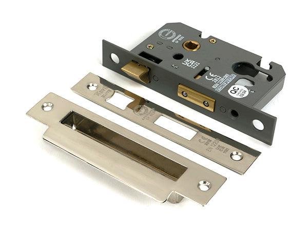 From The Anvil - Polished Nickel 2½" Euro Profile Sash Lock - 51378