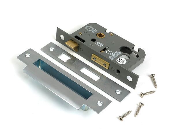 From The Anvil - Satin Chrome 2½" Euro Profile Sash Lock - 51380