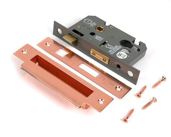 From The Anvil - Polished Bronze 2½" Euro Profile Sash Lock - 51382
