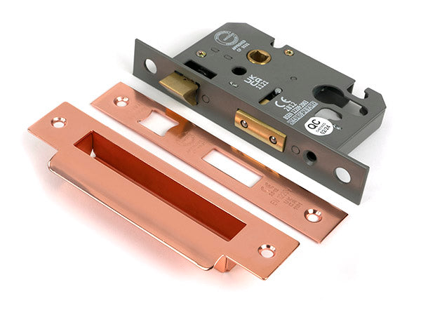 From The Anvil - Polished Bronze 2½" Euro Profile Sash Lock - 51382