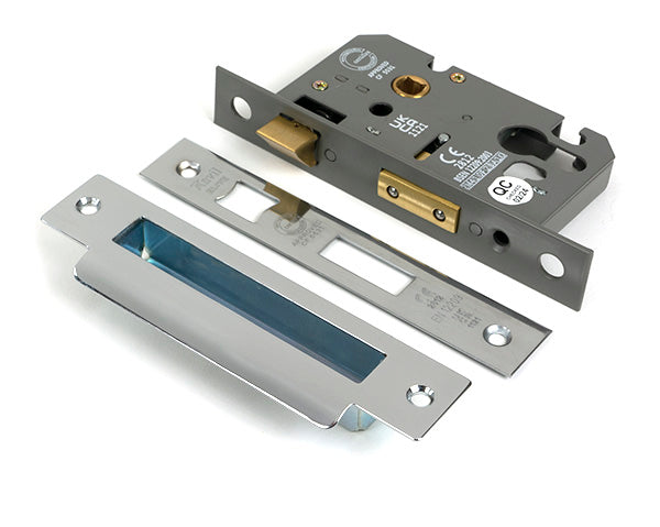 From The Anvil - Polished SS 2½" Euro Profile Sash Lock - 51383