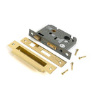 From The Anvil - Polished Brass 3" Euro Profile Sash Lock - 51385 - Choice Handles