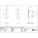 From The Anvil - Polished Brass 3" Euro Profile Sash Lock - 51385 - Choice Handles