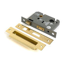 From The Anvil - Polished Brass 3" Euro Profile Sash Lock - 51385 - Choice Handles