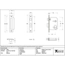 From The Anvil - Aged Brass 3" Euro Profile Sash Lock - 51386 - Choice Handles