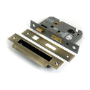 From The Anvil - Aged Brass 3" Euro Profile Sash Lock - 51386 - Choice Handles