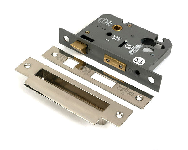 From The Anvil - Polished Nickel 3" Euro Profile Sash Lock - 51388