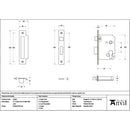 From The Anvil - Polished Bronze 3" Euro Profile Sash Lock - 51392 - Choice Handles