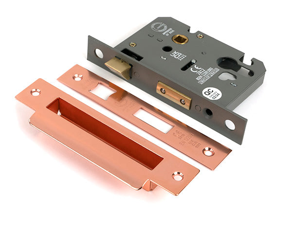 From The Anvil - Polished Bronze 3" Euro Profile Sash Lock - 51392
