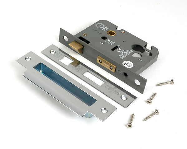From The Anvil - Polished SS 3" Euro Profile Sash Lock - 51393