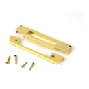 From The Anvil - Polished Brass ½" Rebate Kit for Euro Sash Lock - 51395 - Choice Handles