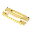 From The Anvil - Polished Brass ½" Rebate Kit for Euro Sash Lock - 51395 - Choice Handles