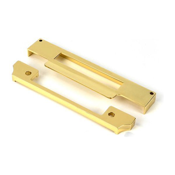 From The Anvil - Polished Brass ½" Rebate Kit for Euro Sash Lock - 51395 - Choice Handles