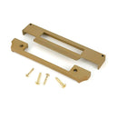 From The Anvil - Satin Brass ½" Rebate Kit for Euro Sash Lock - 51397 - Choice Handles